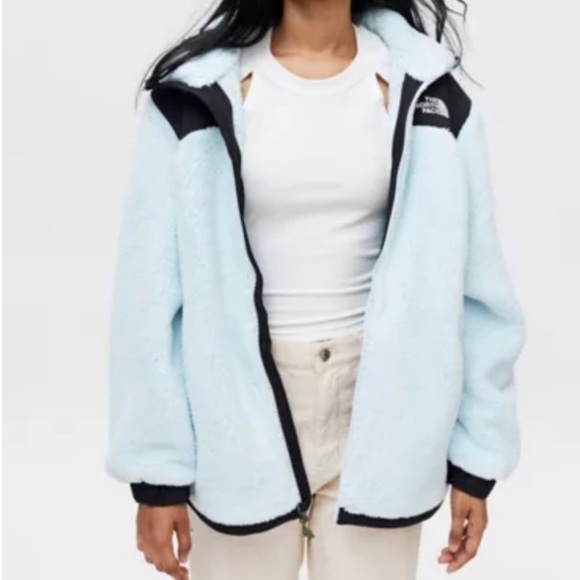 Urban Outfitters Jackets & Blazers - 🧊LIMITED DESIGN🧊 North Face Women's Light Blue Fleece Jacket by Urban Outfitters